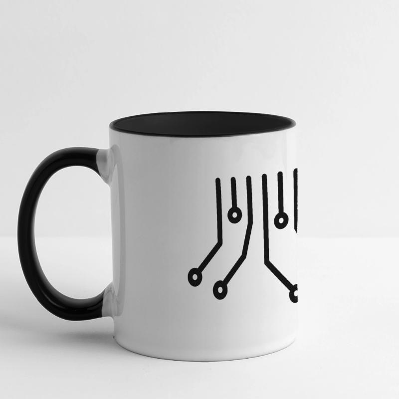 Circuit Board CPU Computer Admin Nerd Technique T-Shirt Panoramic Mug