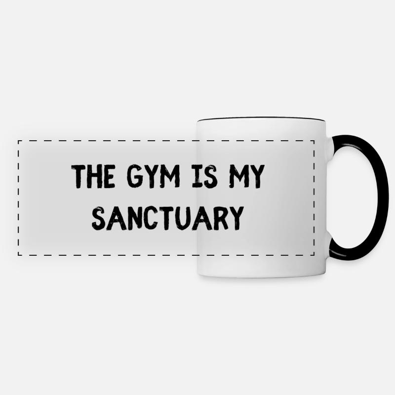 Gym - Panoramic Mug - white/black