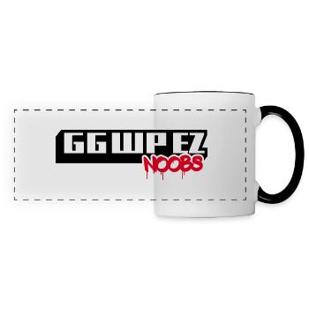 GG WP EZ NOOBS - Mug panoramique contrasté et blanc - blanc/noir - Devant