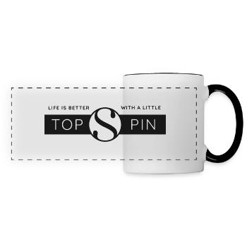 Topspin Life Tee - Panoramatasse - Weiß/Schwarz - Vorne