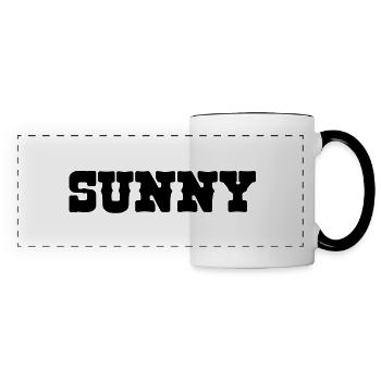Pferd Sunny - Panoramatasse - Weiß/Schwarz - Vorne