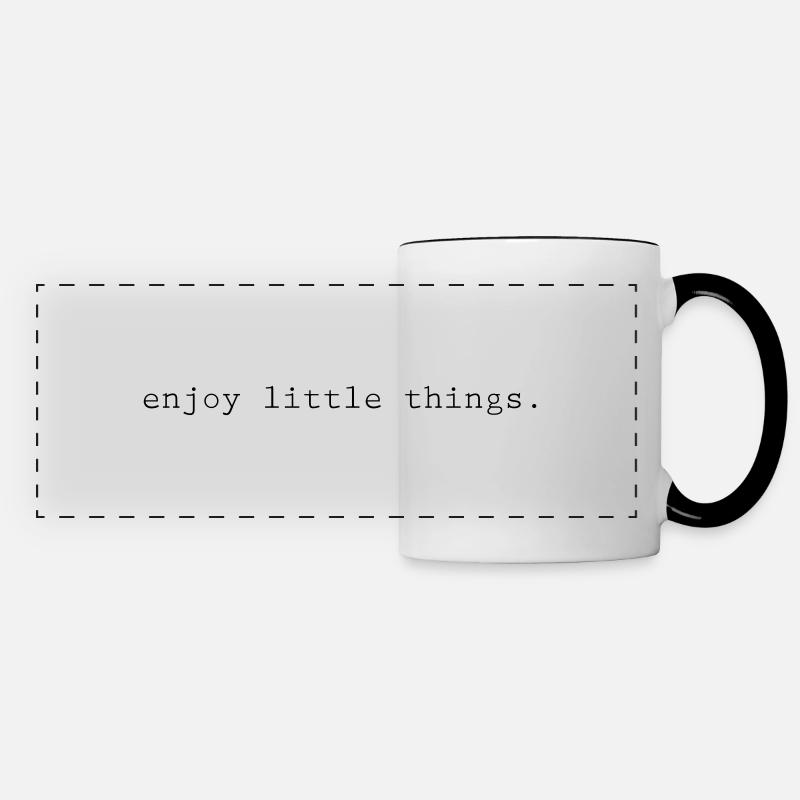 Enjoy - Panoramic Mug - white/black