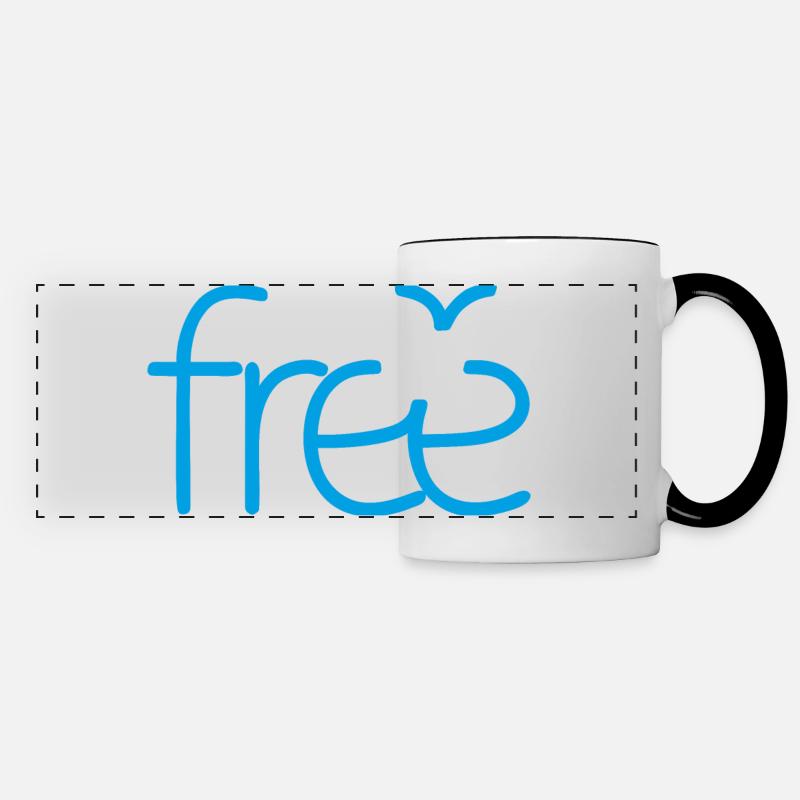 Free - Panoramic Mug - white/black
