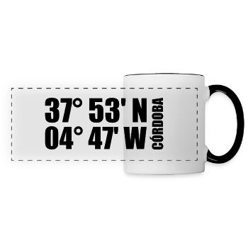 Córdoba Coordinates - Panoramic Mug - white/black - Front