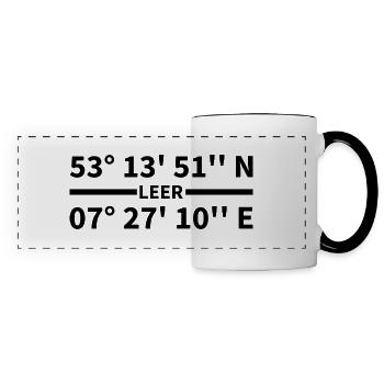 Empty coordinates - Panoramic Mug - white/black - Front