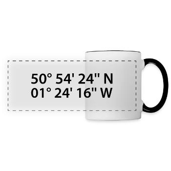 Southampton Coordinates - Panoramic Mug - white/black - Front