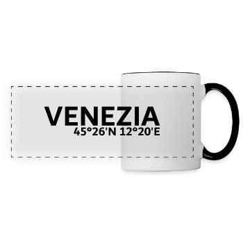 Venezia Koordinaten - Panoramatasse - Weiß/Schwarz - Vorne