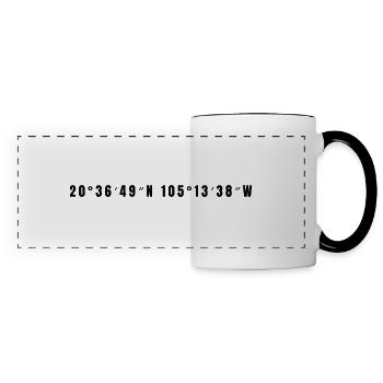 Puerto Vallarta, Mexique - Mug panoramique contrasté et blanc - blanc/noir - Devant