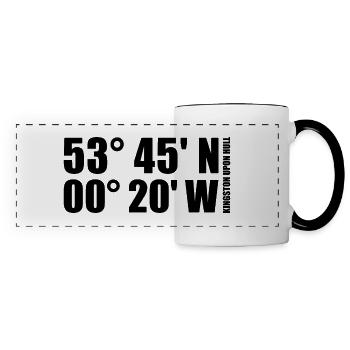Coordonnées de Kingston upon Hull - Mug panoramique contrasté et blanc - blanc/noir - Devant