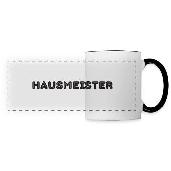 Hausmeister Hausmeisterei - Panoramatasse - Weiß/Schwarz - Vorne
