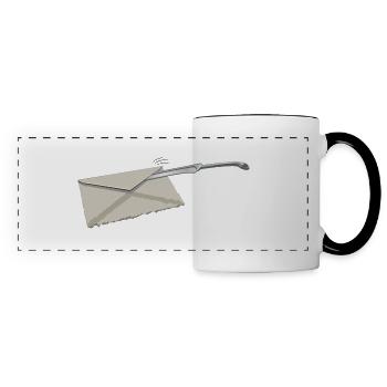 letter opener | Brieföffner - Panoramatasse - Weiß/Schwarz - Vorne