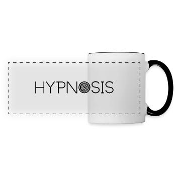 Hypnosis Hypnose Therapist Psychology Trance Coach - Panoramic Mug - white/black - Front