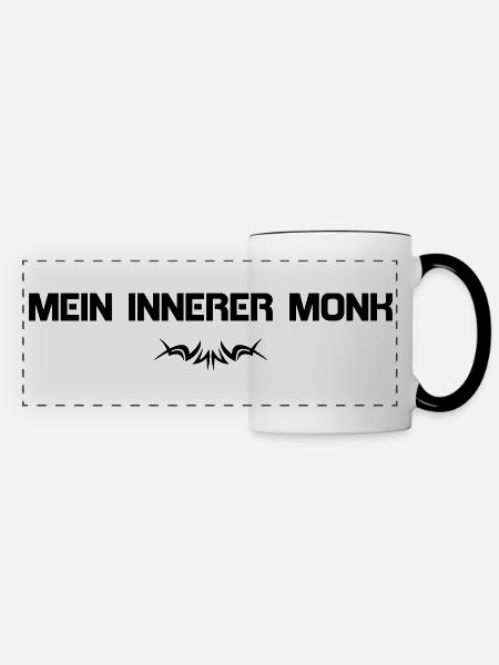 MEIN INNERER MONK - Panoramatasse - Weiß/Schwarz