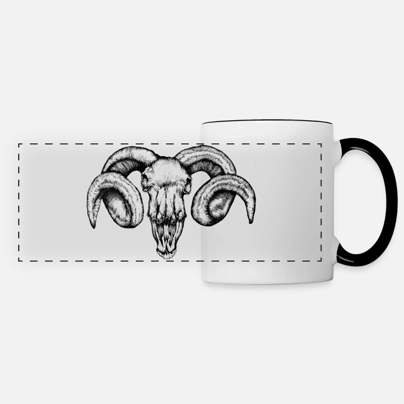 ram - Panoramic Mug - white/black