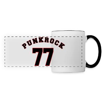 Punkrock 77 - Panoramatasse - Weiß/Schwarz - Vorne