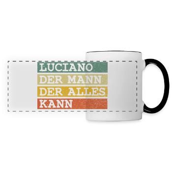 Der Mann Der Alles kann Luciano - Panoramatasse - Weiß/Schwarz - Vorne