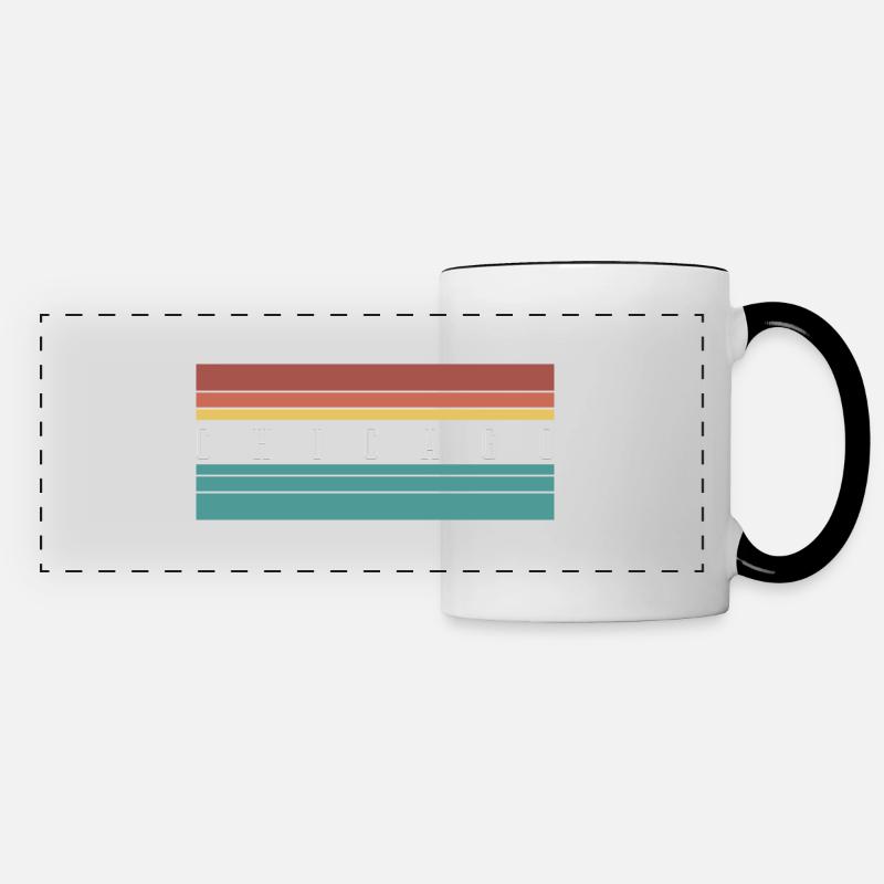 Chicago: Perfect Gift & Souvenir - Panoramic Mug - white/black
