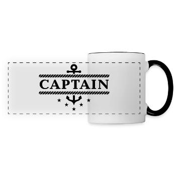 Captain - Panoramatasse - Weiß/Schwarz - Vorne