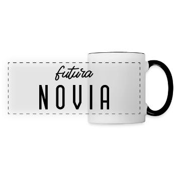 Futura Novia Engagement Bridal Shower Wedding - Panoramic Mug - white/black - Front