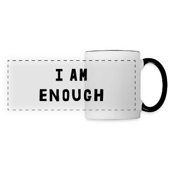 I Am Enough - Panoramic Mug - white/black - Front