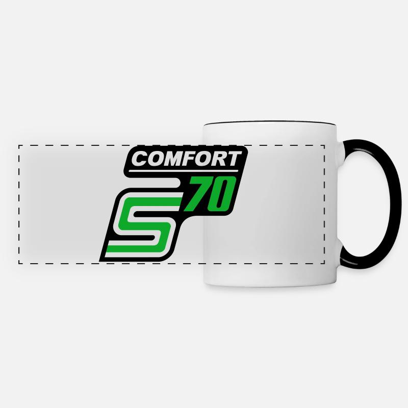 S70 Comfort Logo - Panoramic Mug - white/black