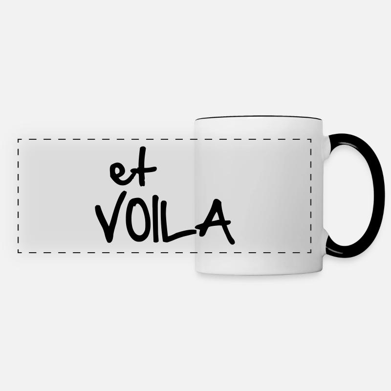 ET VOILA - Panoramic Mug - white/black