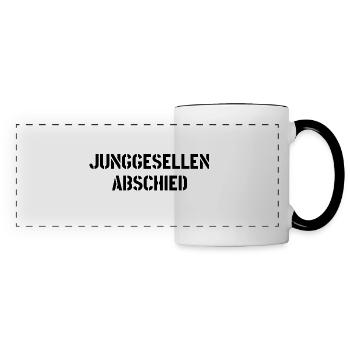 Bachelor party - Panoramic Mug - white/black - Front