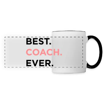 Best Coach Ever - Panoramic Mug - white/black - Front