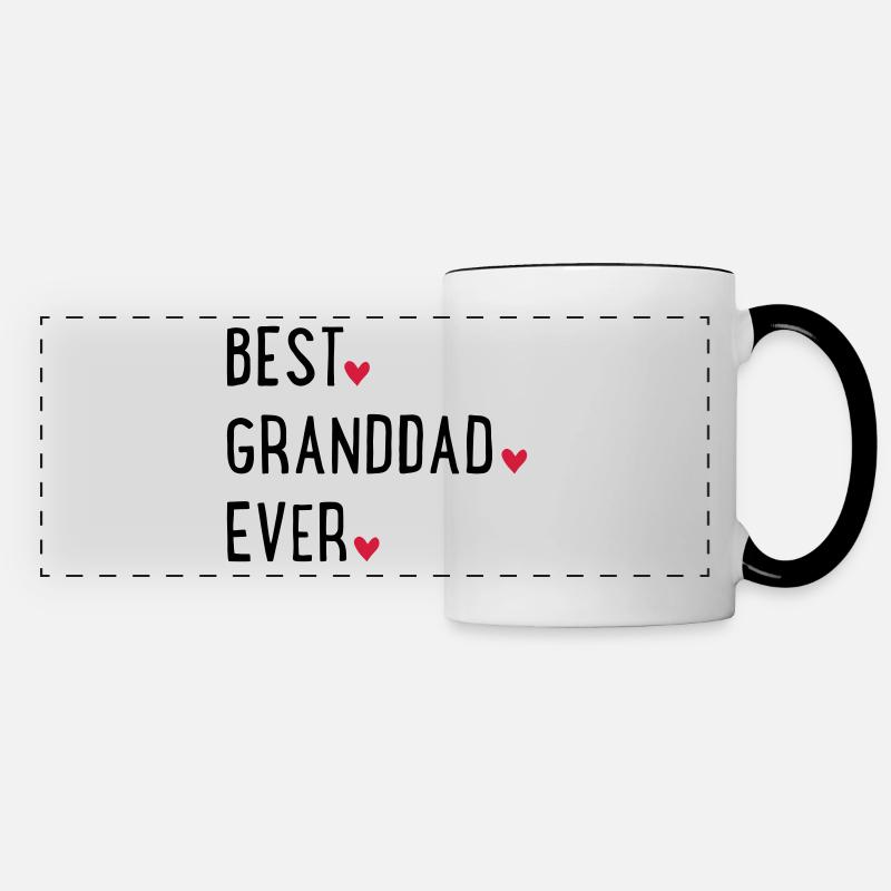 Best Granddad ever - Panoramic Mug - white/black