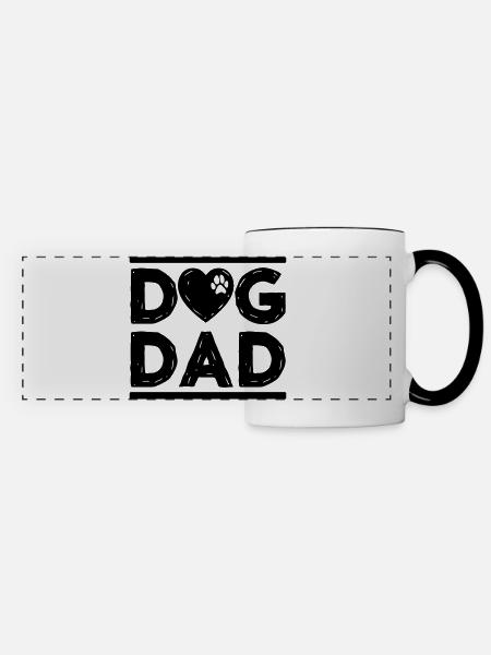 DOG DAD - Panoramatasse - Weiß/Schwarz
