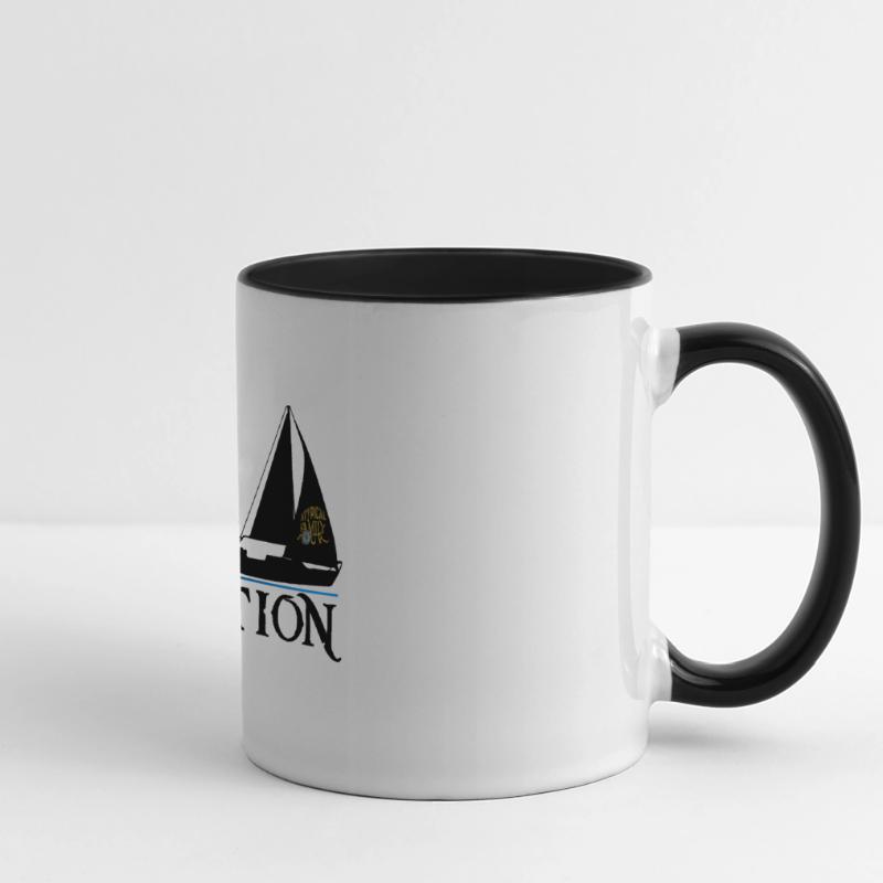 Evolution version noir Mug panoramique contrasté et blanc