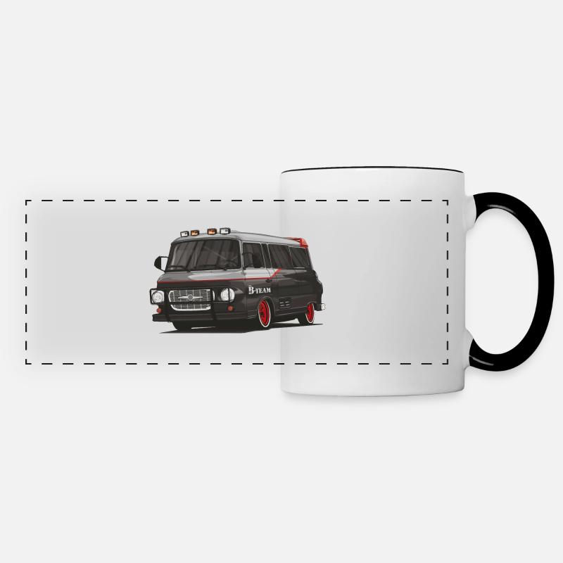 Barkas B1000 // Illustration - Panoramatasse - Weiß/Schwarz