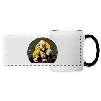 Problèmes de colère I Cooles Motiv graphique Mann esthétique - Mug panoramique contrasté et blanc - blanc/noir - Devant