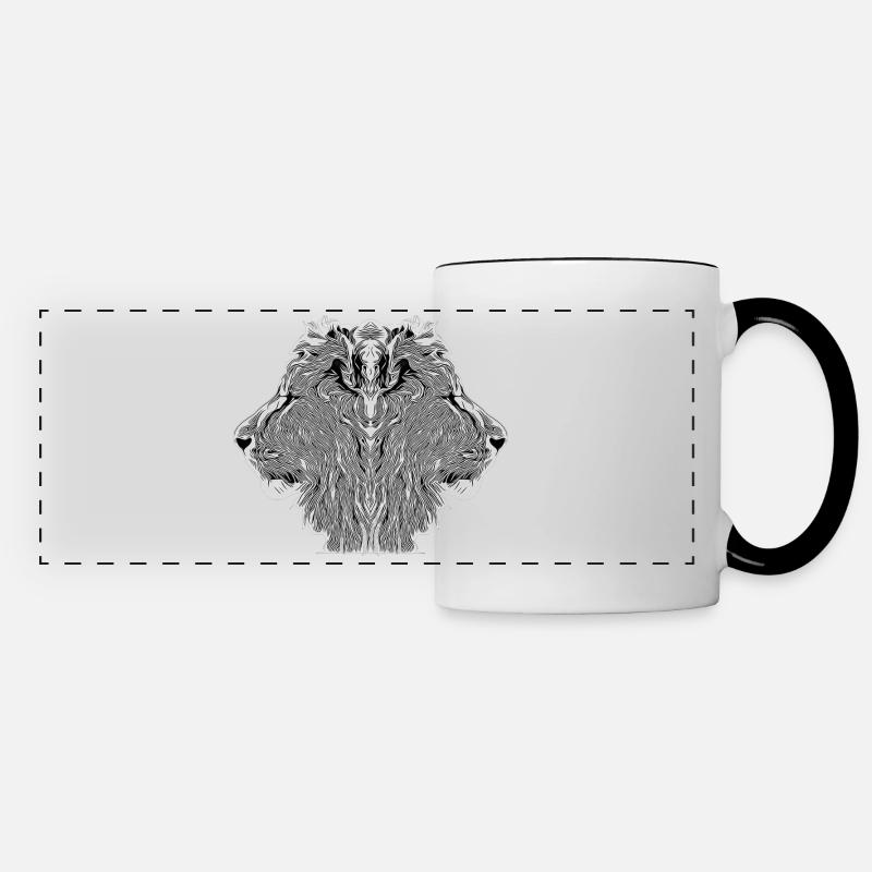 The Lion Banger - Panoramic Mug - white/black