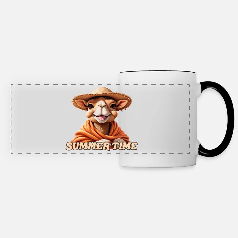 Camel - Panoramic Mug - white/black