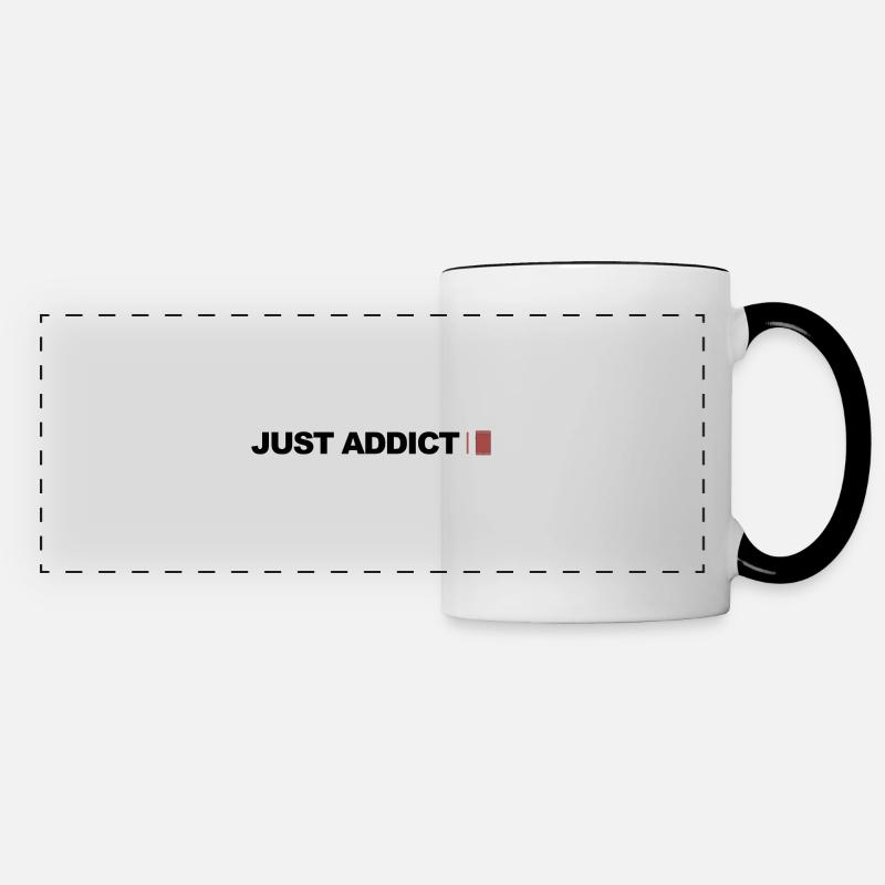 Just addict Phone - Panoramic Mug - white/black