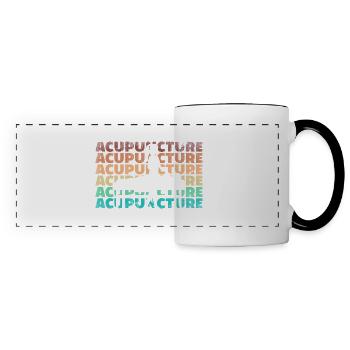 Acupuncture Acupuncturist - Panoramic Mug - white/black - Front