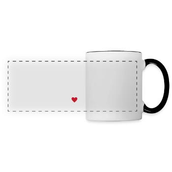 Future maman 2025 - Mug panoramique contrasté et blanc - blanc/noir - Devant