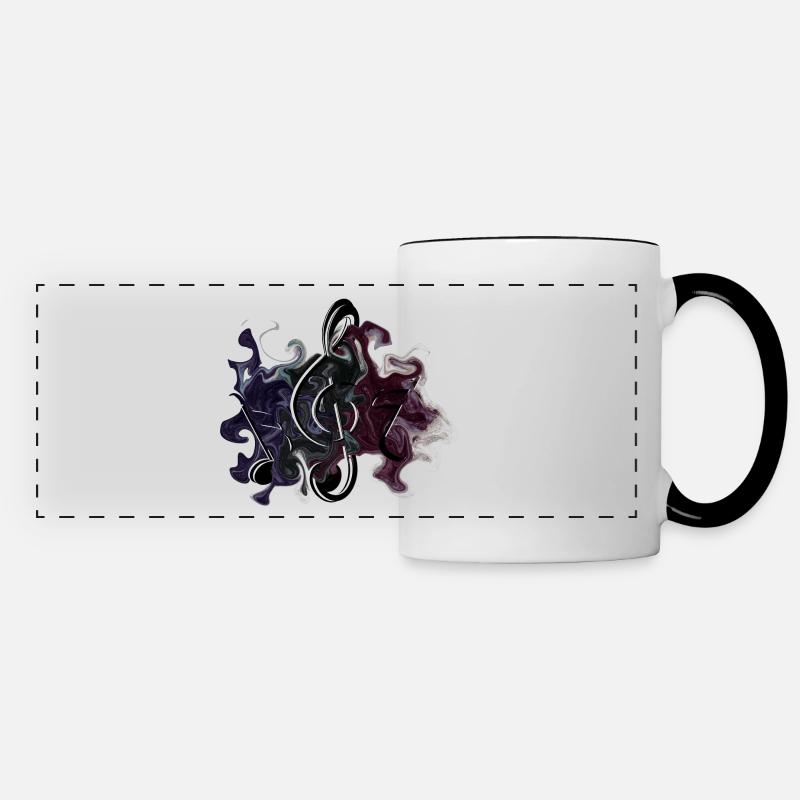 Clef Notes - Panoramic Mug - white/black