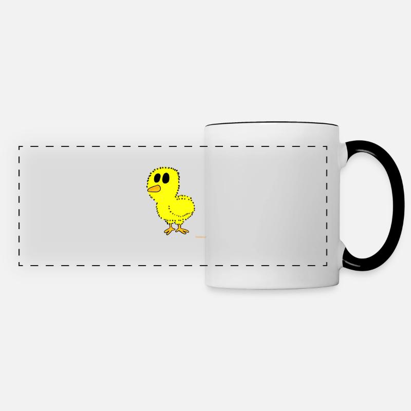 Chick / hatchling - Panoramic Mug - white/black