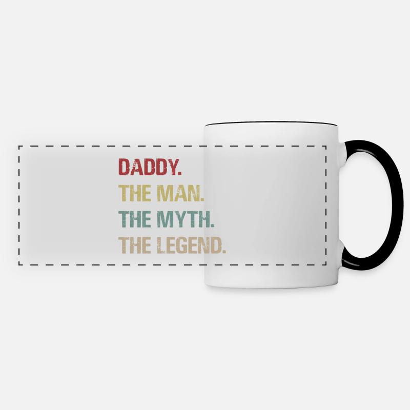 Daddy. The man. The Myth. The Legend - Panoramic Mug - white/black