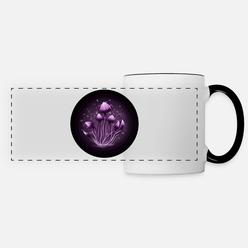 Magic mushrooms - Panoramic Mug - white/black
