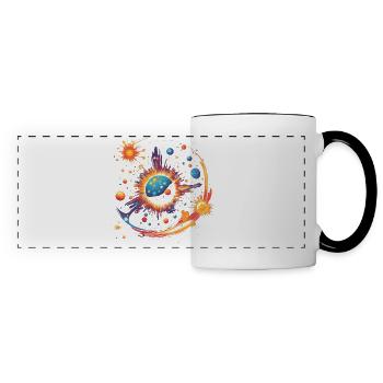 Big Bang - Mug panoramique contrasté et blanc - blanc/noir - Devant