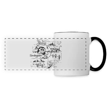 Berchtesgaden Watzmann Bearded Vulture - Panoramic Mug - white/black - Front