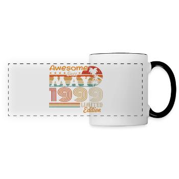 Mai 1999 - Année 1999 Anniversaire - Mai 1999 - Mug panoramique contrasté et blanc - blanc/noir - Devant