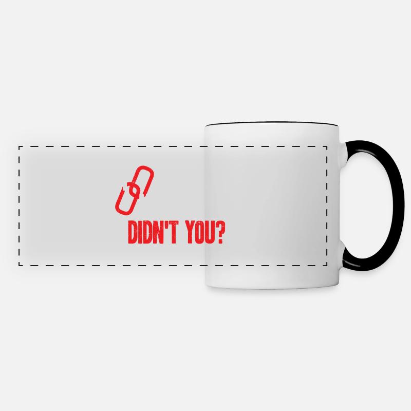 Expert en cybersécurité Hacker éthique - Mug panoramique contrasté et blanc - blanc/noir