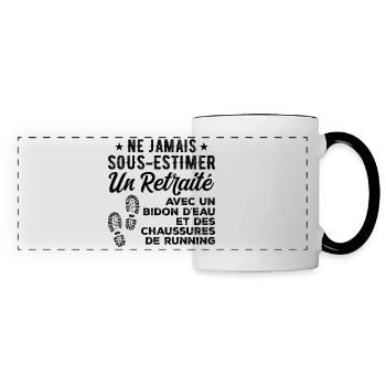 Humor Running Retreat - Panoramic Mug - white/black - Front