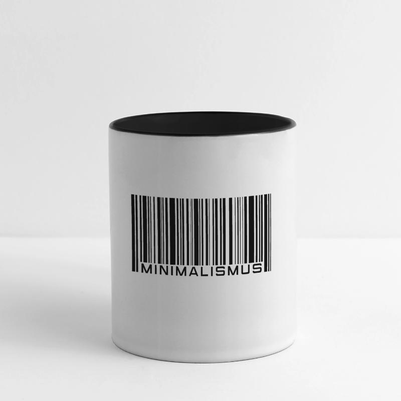 Minimalismus - Barcode - Strichcode Panoramatasse