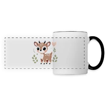 Adorable_D - Mug panoramique contrasté et blanc - blanc/noir - Devant