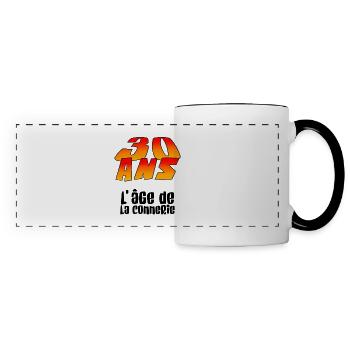30 years, anniversary - Panoramic Mug - white/black - Front